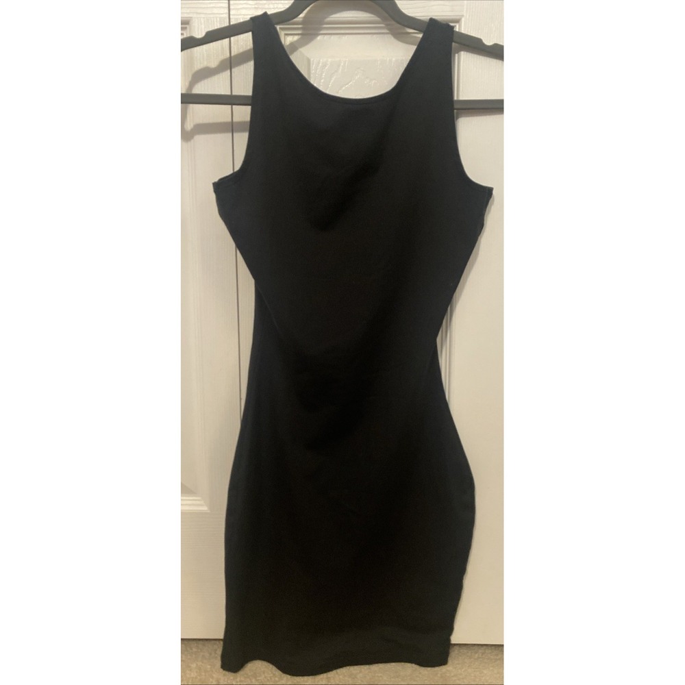 Spanx Assets Bodycon Shapewear Shape Wear Black Medium Slip Dress - Picture 3 of 3